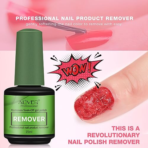 Foto von Magischer Nagellackentferner, professioneller Nagellackentferner Soak Off Magic Remover Entfernen Sie schnell und einfach Gel-Nagellack in 3-5 Minuten (3 Pack)