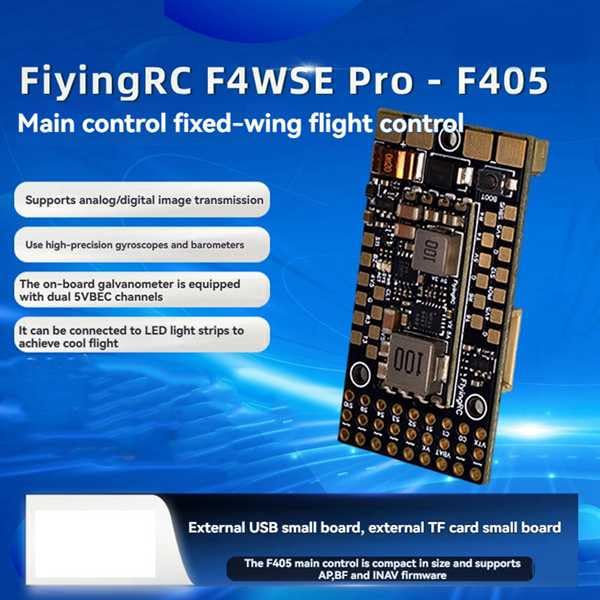 Fixed Wing kontroler lotu F4WSE Pro F405 FC do samolotów RC FPV analogowy/cyfrowy obsługa VTX AP//INAV firmware