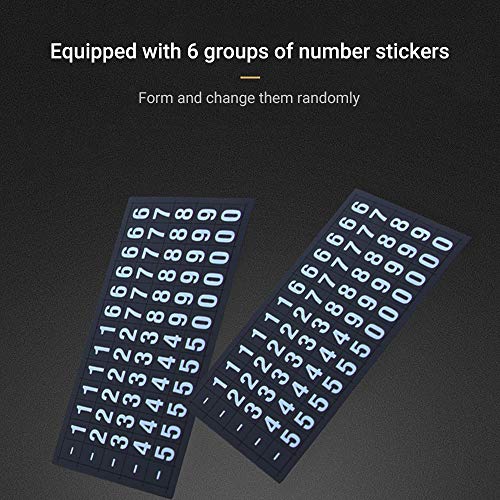 Placa de estacionamento temporário Zwbfu, placa de parada temporária luminosa, suporte universal par