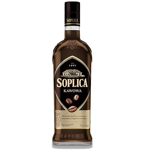 SOPLICA - Polish Coffee Vodka - Natural Ingredients - For Shots & Cocktails - 25% Alcohol - 500 ml