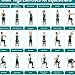 Chair Exercise Chart for Seniors, Home Chair Exercise Guide Wall Charts, Foldable Chairs Yoga Wall Charts, Beginners Fitness Chart Workout Guide, for Fitness, Stretching, Workout, Training