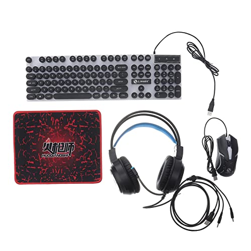 KOMBIUDA キーボード マウス ヘッドホン マウスパッド ゲーミング用 接続 コンピュータ アクセサリー 人間工学設計 耐久性 長使用 快適