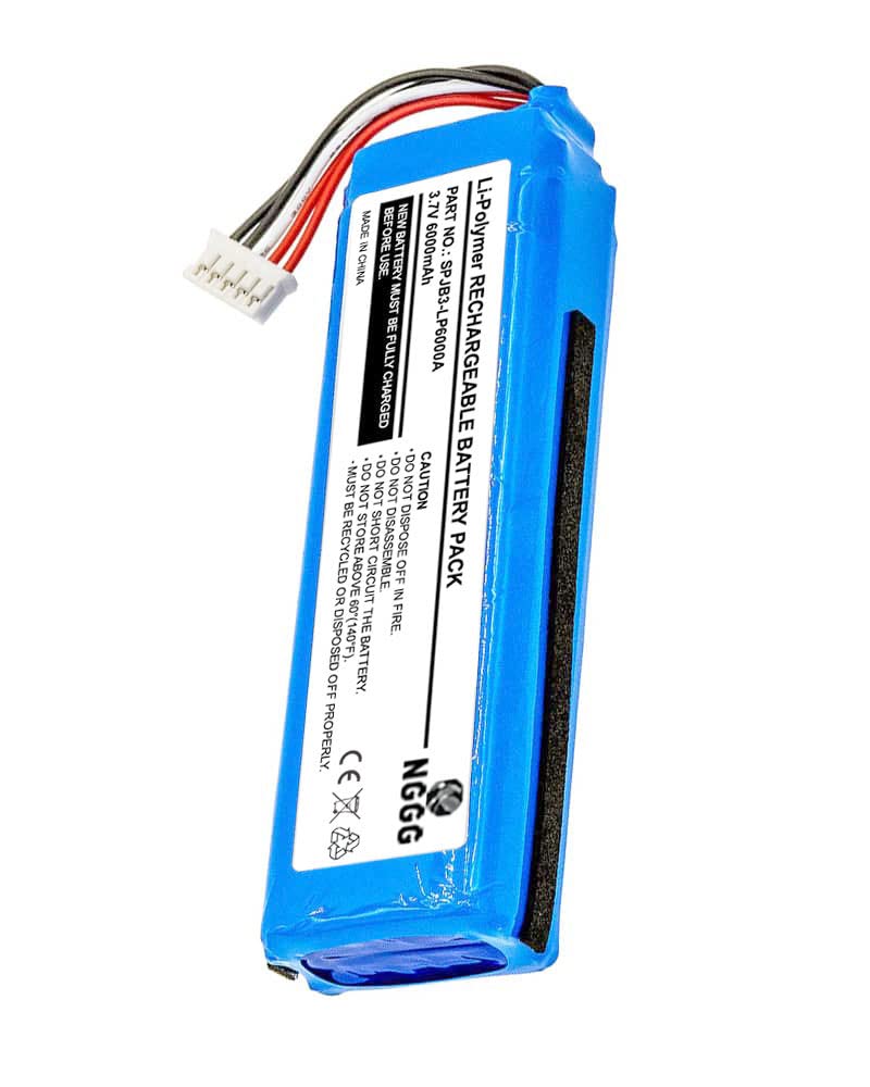 Replacement Battery for JBL GSP1029102 (6000mAh Li-Polymer 3.7V)