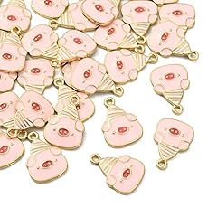 Pig with Hat Enamel Charms_20x13.5mm