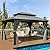 YITAHOME 12x16ft Hardtop Gazebo with Nettings and Curtains, Heavy Duty Double Roof Galvanized Steel Outdoor Combined of Vertical Stripes Roof for Patio, Backyard, Deck, Lawns, Gray