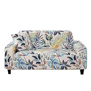 HOOBUY Printed Sofa Cover Stretch Couch Covers Patterned Loveseat Slipcovers for 2 Seater Cushion Couch Love Seat Set (US-YLYZ, 2 Seater/Loveseat)