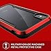 Raptic Shield, Compatible with Apple iPhone XR (Formerly Defense Shield) - Military Grade Drop Tested, Anodized Aluminum, TPU, and Polycarbonate Protective Case for Apple iPhone XR, Red