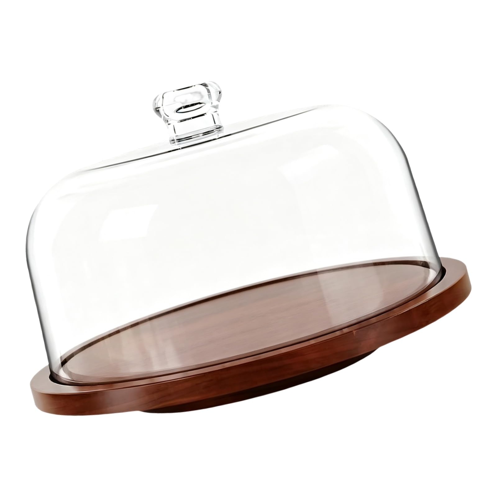 Qisuw Wooden Cake Display Stand with Rotating Feature Suitable for Parties and Celebrations Cake Turntable Rotating Stand Decorating Turntable Baking Display Dessert Non Slip Professional Decorating