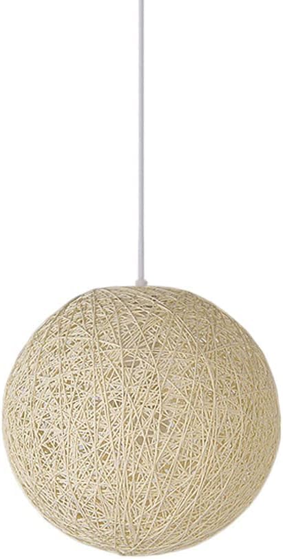 Suspension boule de chanvre pour corriger un éclairage trop agressif