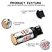 LivTee 7440 W21W WY21W LED Turn Signal Light Blinker Bulbs - Error Free Canbus - Anti Hyper Flash, Amber Yellow