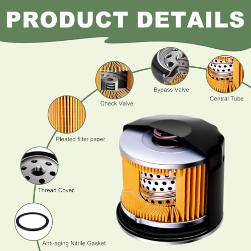 Image of 492932 AM125424 492932S Oil Filter Compatible with Kawasaki Engines 5 Pack
