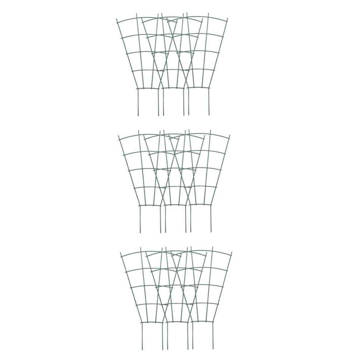 Set di tralicci da giardino per piante rampicanti, 4 pezzi, pergola in metallo, gabbia per pomodori, cetrioli, traliccio da parete, supporto per piante da esterno per aiuole rialzate e piante di vite