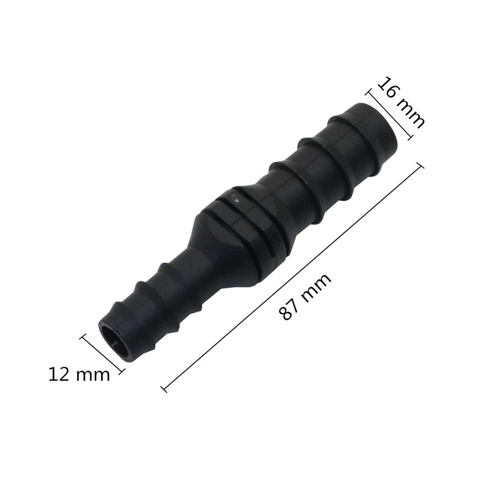 Raccordi per connettori per Tubi Flessibili Riduttore a Gomito da 12 mm a 16mm Straight-Through Joint DN20 a DN16 Giunto Tubo 50 Giardino Irrigazione Giunti per Tubi