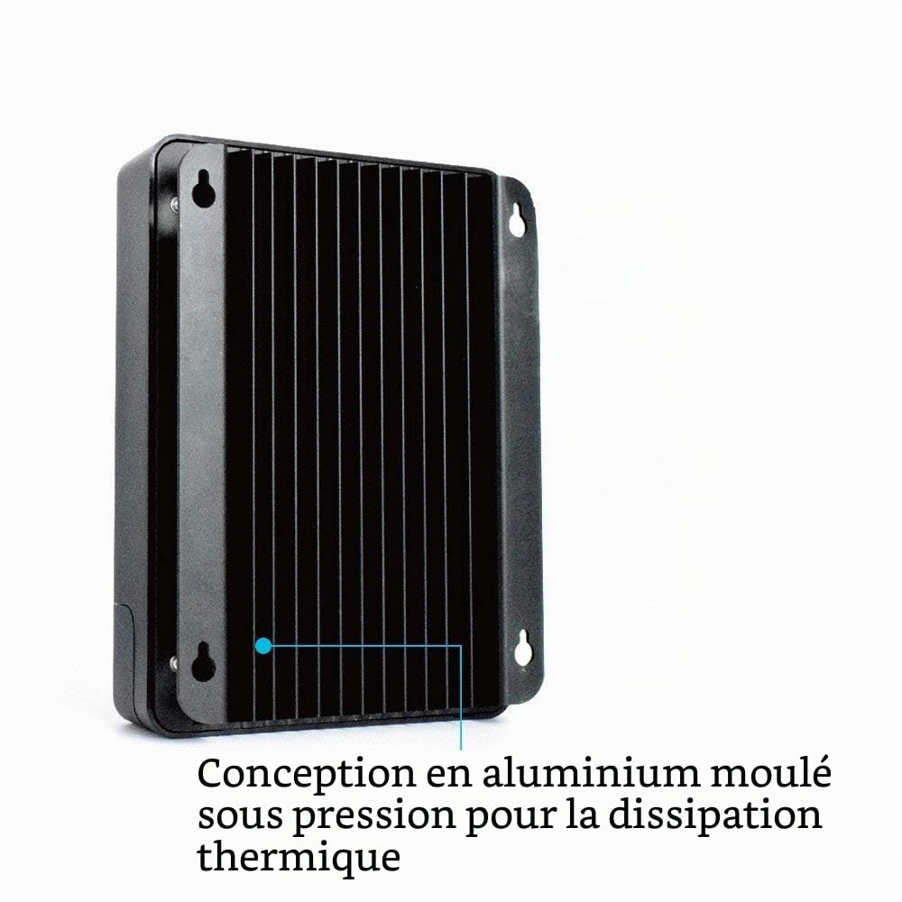Renogy Régulateur de charge solaire MPPT 40 A 12/24 V Bluetooth avec écran LCD pour batteries AGM, gel et lithium