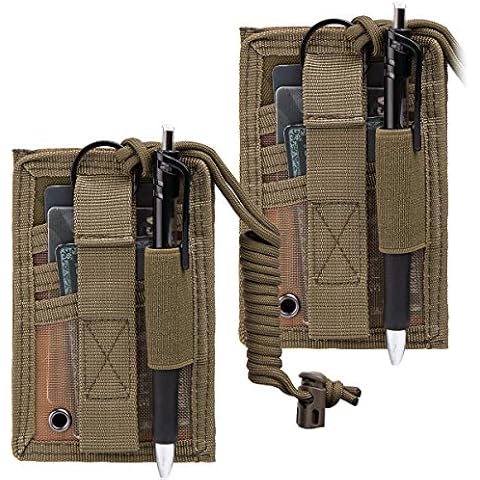 IronSeals Tactical ID Card Holder Hook & Loop Patch Badge Holder Detachable Quick Rip-Away Badge Holder with Key Ring and Adjustable Neck Lanyard Cover