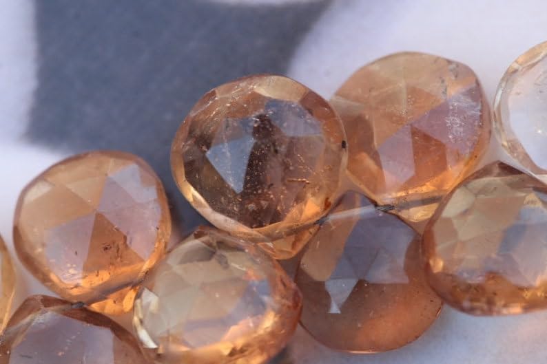 Perles topaze impériale naturelle larmes sans défaut pour bijoux