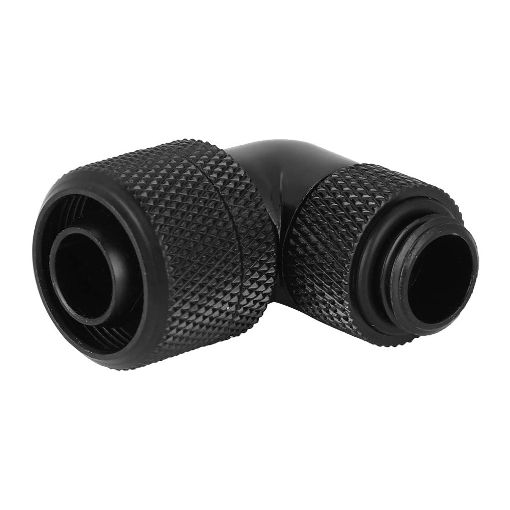 Raccordo A Gomito 90° Per Raffreddamento Ad Acqua PC – Filettatura G1/4 – Rame Nichelato – Tubo Spesso Rotante