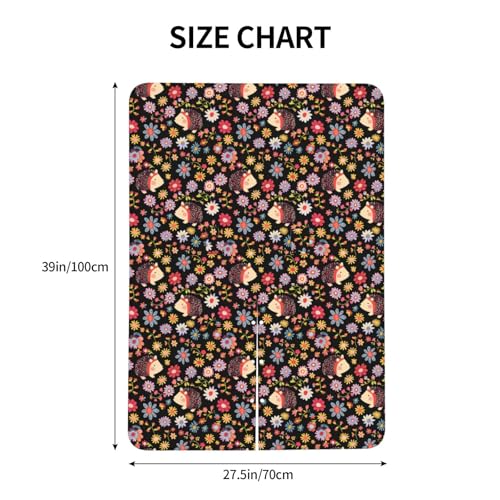Image of Flowers and Cute Hedgehogs Baby Car Seat Canopy Nursing Cover for Newborn Car Seat Breastfeeding Covers Blanket Newborn Shower Gift