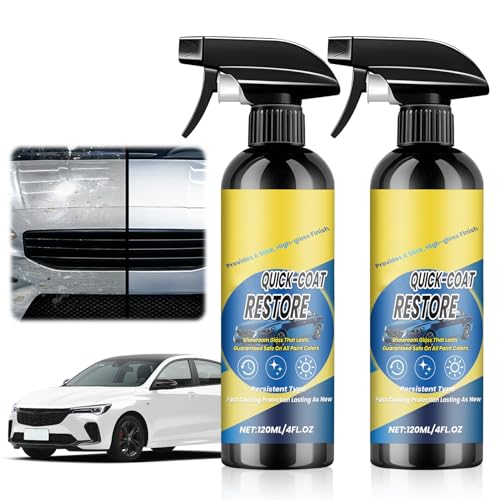 2Pcs Nano Quick Coat Restore Coating Spray 2026 New Advanced Automobile Quick-Acting Coating Agent Quick Effect CoatingAgent Spray with Waterless Wash Polish & Paint Protection Long-Lasting Car
