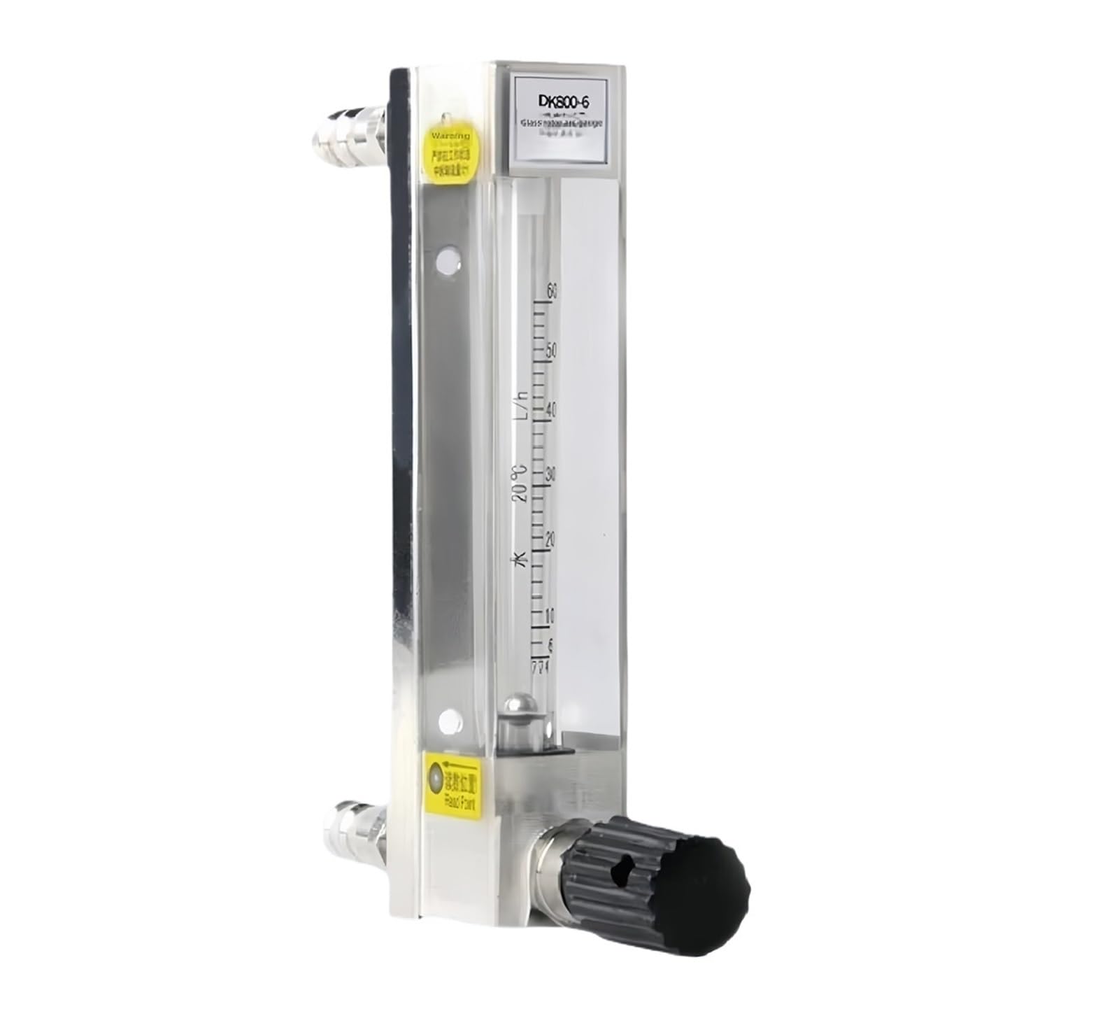QfUxYYSLD Glass Tube Rotameter Flow Meter Variable Area Float Type Gas Liquid Flowmeter 0.25–1800L/H(Gas 50-500 L-H)