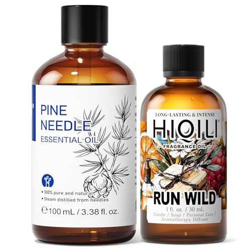 Aceite Esencial de Pino HIQILI 100ML y Aceite Aromático 30ML