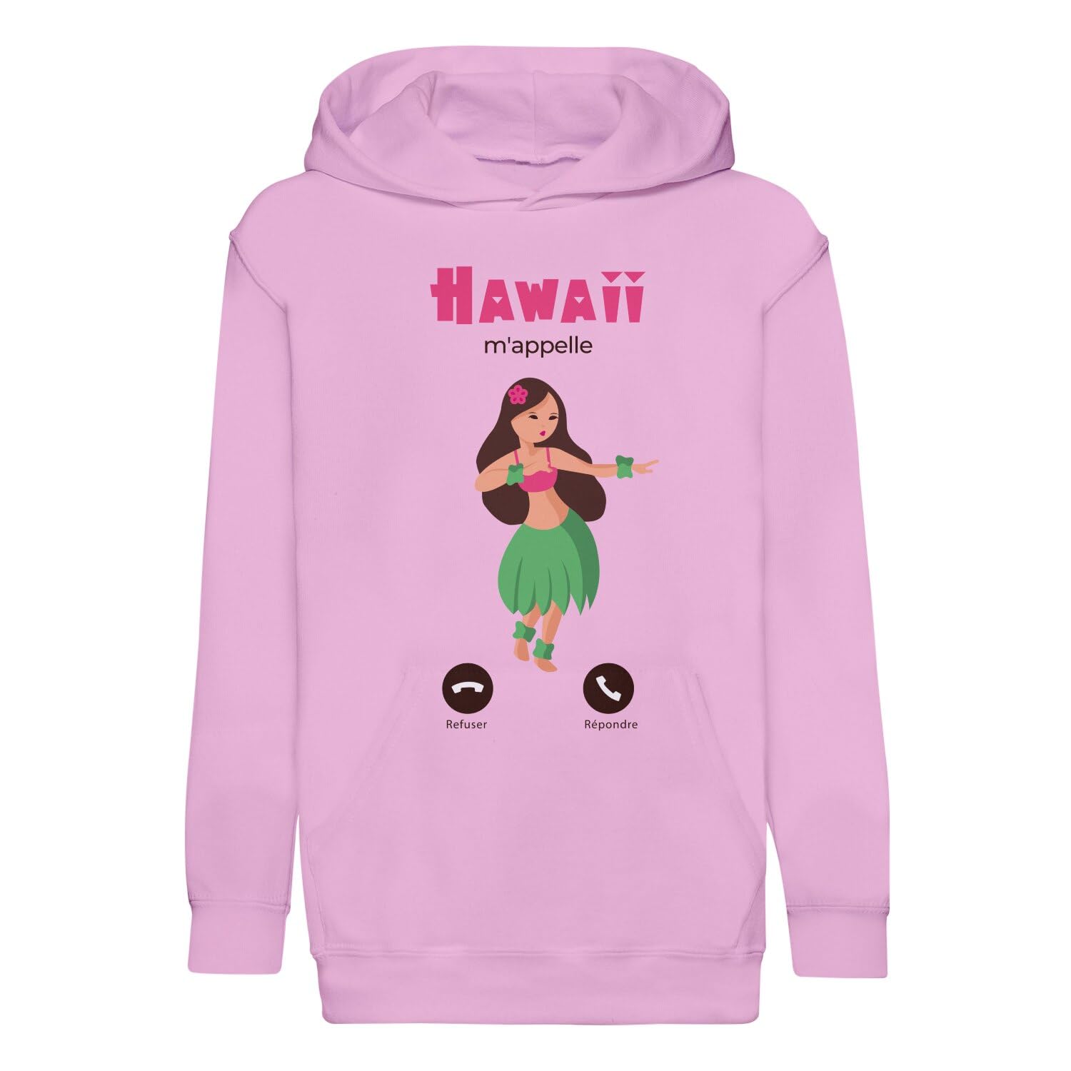 Sweat à capuche enfant Hawaii m'appelle pull de plage premium