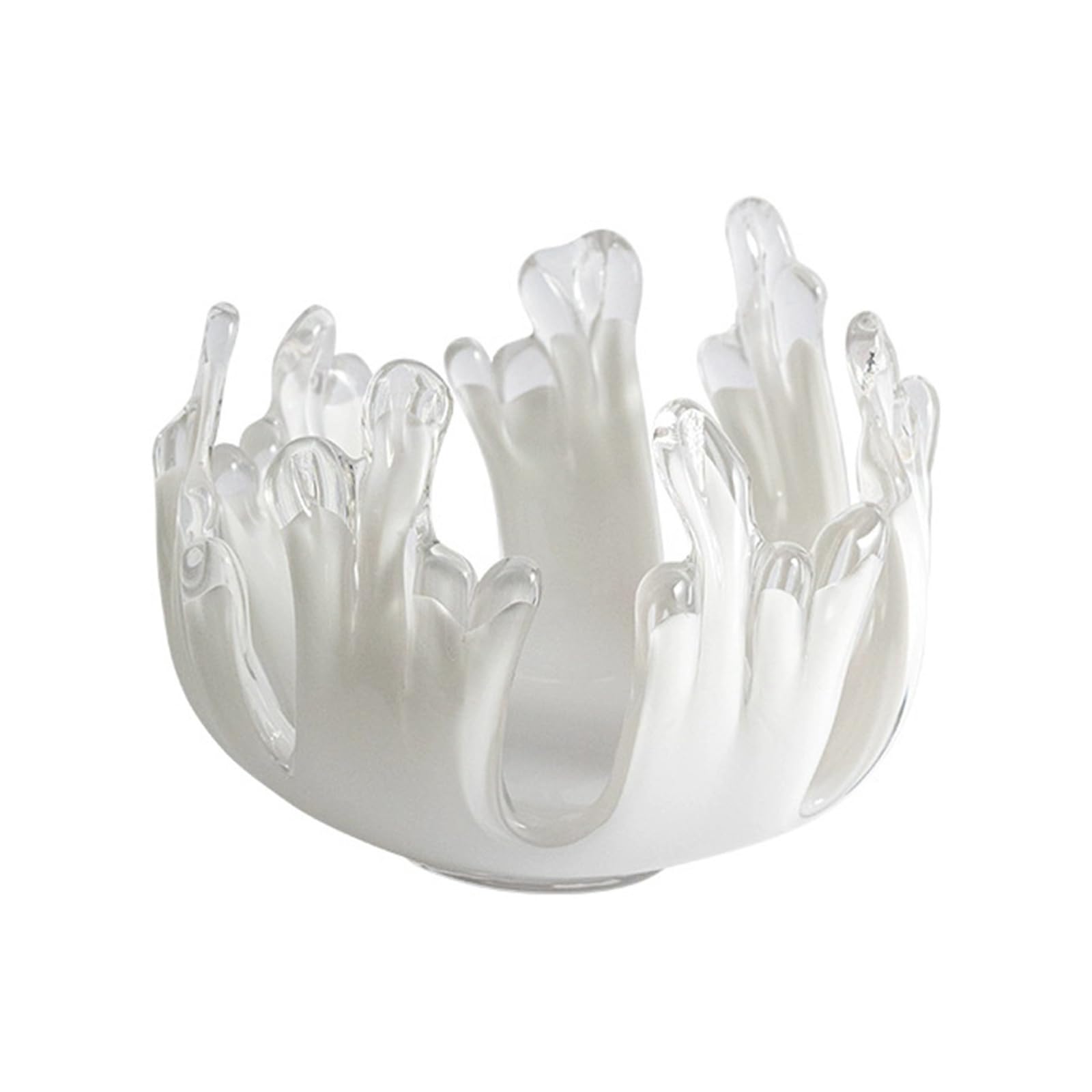 NMFLAB Decorative Irregular Waves Shape Stand Artistic Jewelry Trinket Tray for Enhancing Living Room Ambiances Gift Artistic Holders