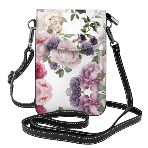 Petit portefeuille rose pour téléphone et étui à rabat pour femme active