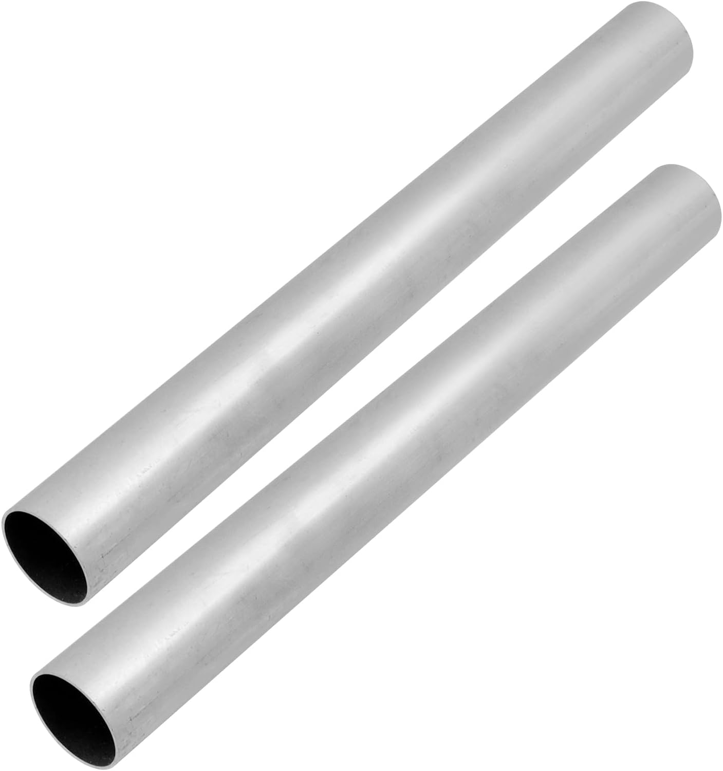 Aluminum Round Tube,1-1/4" OD 1mm Wall Thickness 30cm/11.81inch lenght,6061 Aluminum Hollow Seamless Straight Industrial Metal Tubing for Furnishing, DIY Projects, Machinery, 2PCS(Silver)