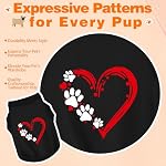 Discover Cozy Sleeveless Canine Wear: Soft, Lightweight, and Breathable Cotton Dog Shirt Featuring Heart and Paw Graphics. Vest Tank Top is Ideal for Small, Medium, and Large Breeds Black XS - Image 4