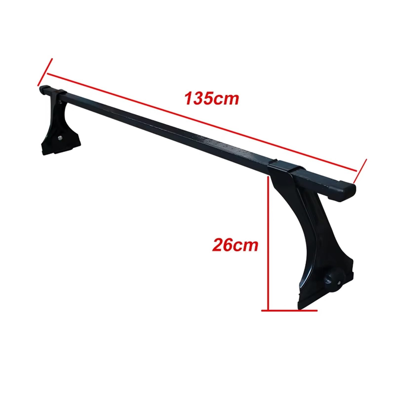 Porte-Bagages de Voiture Kit Porte-Bagages Toit Support Palette Rail Métal 120CM 135CM Barres de Toit(135cm)