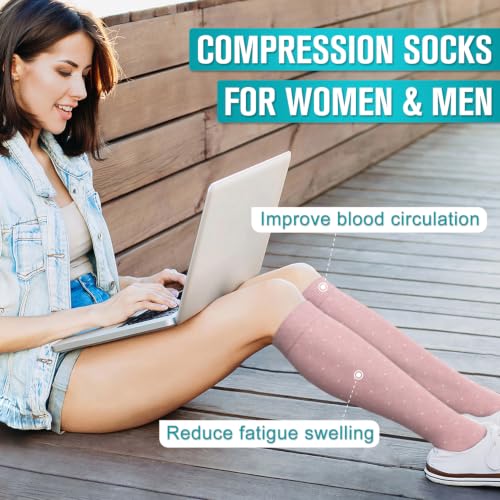 Image of Copper Compression Socks for Women & Men (6 pairs) - Best Support for Nurses, Running, Hiking, Recovery