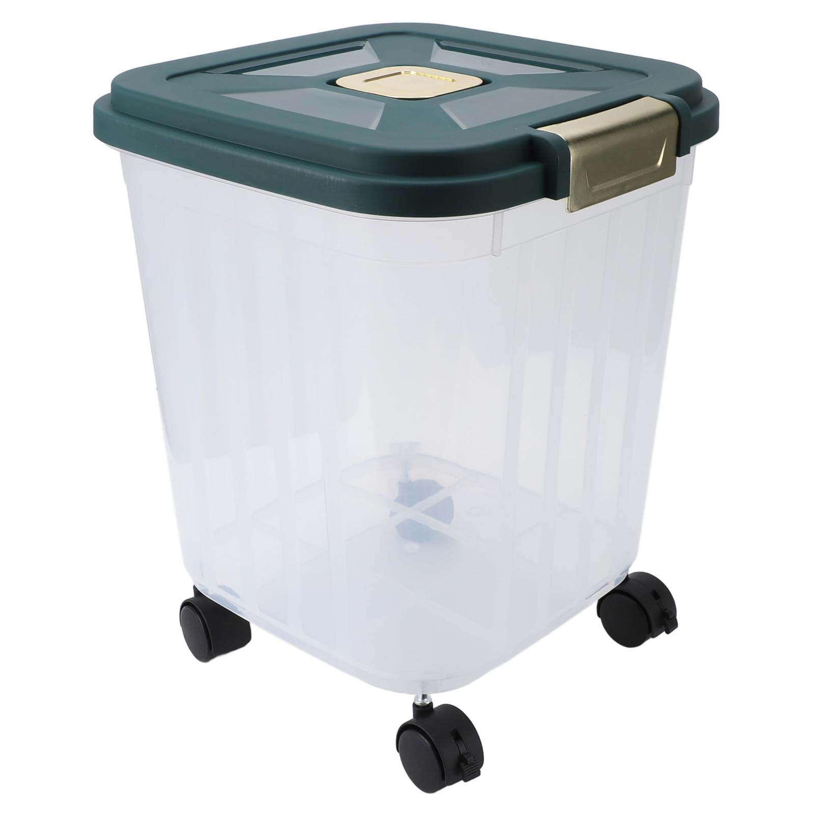 Fdit Recipiente Hermético para Arroz con Ruedas para Fácil Acceso, (Large)