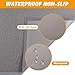 Cat Litter Mat, 35.5x23.6 in Litters Box Mat Waterproof Non-Slip Easy to Clean Washable Trapping Mat for Kitty(Gray)