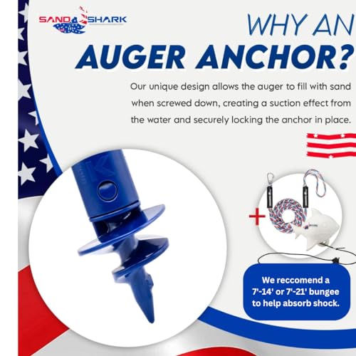 image for SandShark New Sport Boat Anchor and Jet Ski Anchor. 4ft Shallow Water 