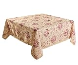 HIGHFLY - Mantel rectangular con diseño de flor vintage, estampado impreso, lavable, para decoración del hogar, varios colores y tamaños