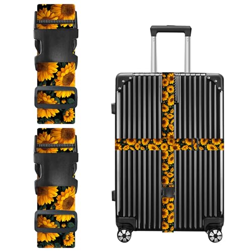 Image of Nuxovilar Luggage Straps Set for Suitcase 1.96x90.5in Polyester