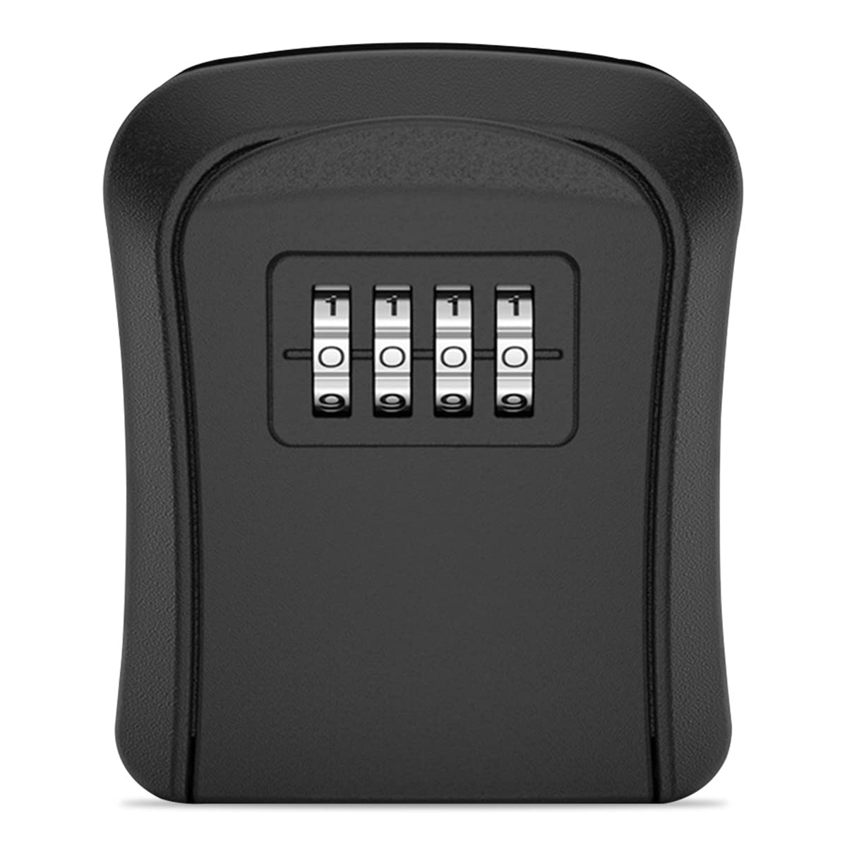 Key Safe Box Code Lock-Storage Key Box Outdoor Wall Mounted Security Password Key Box 4 Combination Code Key Storage Lock Box(black)