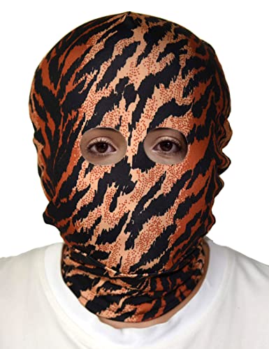 Seeksmile Unisex Spandex Zentai Hood Mask for Halloween Cosplay Costume Hood Open Face Faceless Mask