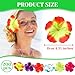 Hotop 200 Pcs Artificial Hibiscus Flowers for Luau Party Decoration, 6 Colors Tropical Artificial Flowers Hawaiian Flowers Decorations for DIY Crafts, Party Tables Centerpieces