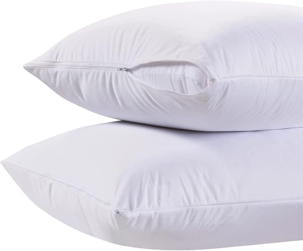 White Classic Pillow Cases Queen Size Set of 2