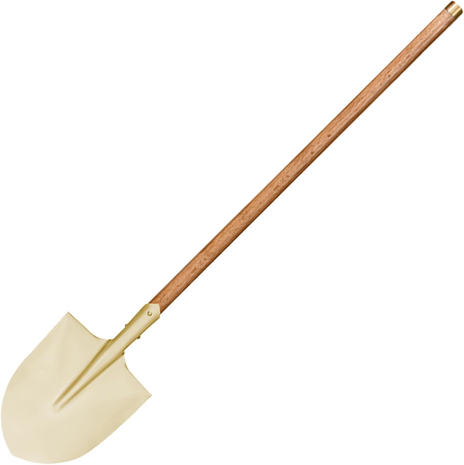 WEDO Non-Sparking Round Point Shovel with Straight Blade,Transfer Shovel,47 inch Long Wooden Handle with Bronze Hoop,Digging Tool,Beryllium Copper,Non-Magnetic,DIN Standard,BAM&FM Certificate