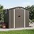 Vongrasig 6x4 FT Outdoor Storage Shed, Metal Garden Shed Clearance with Window and Lockable Door, All-Weather Sloping Roof Tool Shed for Backyard, Patio, Grey