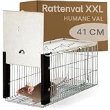 Praknu Rattenval Live Trap 41 cm Groot - Huisdiervriendelijk & Herbruikbaar - Klaar voor gebruik - Voor Ratten & Woelmuizen