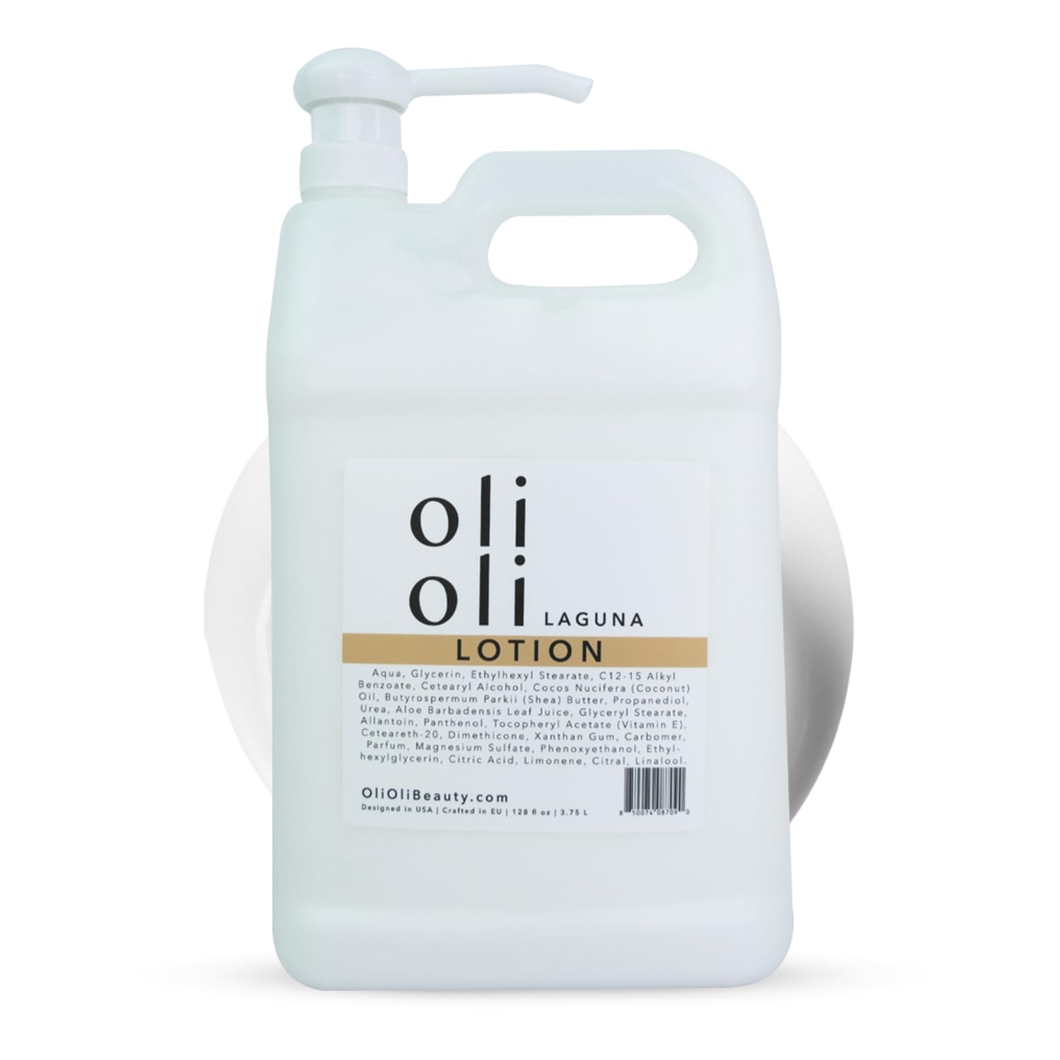 OLIOLI Replenishing Body Lotion 128oz Refill Moisturizing Body Lotion with Aloe Vera Coconut Oil Shea Butter Vitamin E