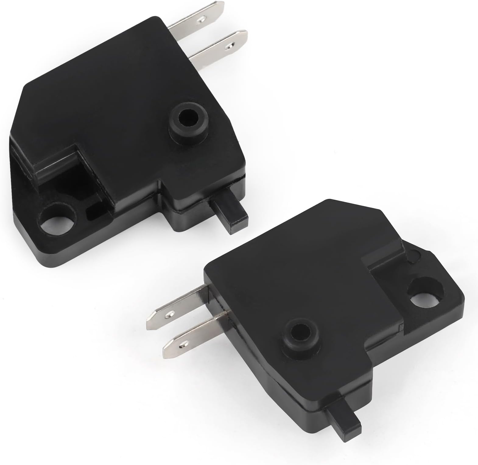 1 Pair Motorcycle Brake Light Switch Left and Right Universal Motorcycle Brake Stop Switch Sturdy Plastic for 50cc-250cc ATV Dirt Bike Scooter Moped Compatible with Honda Kawasaki Suzuki Yamaha