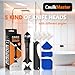 Silicone Caulking Tool Kit - 3-in-1 Caulking Tool, Sealant Finishing Tool, Grout Remover, Caulk Scraper, and Joint Smoothing Tool for Bathroom, Kitchen, Floor, Window, Sink, Frames, Shower and Tile