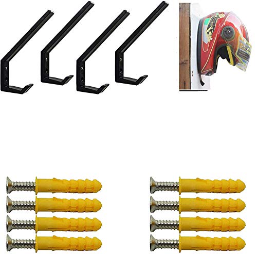 4 Pack Solid Motorcycle Helmet Hook Multi-Purpose Jacket Hanger Keys