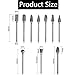 Tungsten Carbide Rotary Burr Set, 10pcs 1/8 Inch Shank Bits | Long Grinding Bits for Metal, Wood & Plastic, Professional Grade for Die Grinder and All Rotary Tools, 4-Inch Length for Deep Access