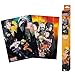 ABYSTYLE Naruto Shippuden Heat Change Coffee Mug 16 Oz.& Coaster Set & Boxed Poster Set Bundle